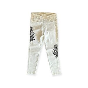 Rapsodia Denim jeans pants white black small no tag for size
